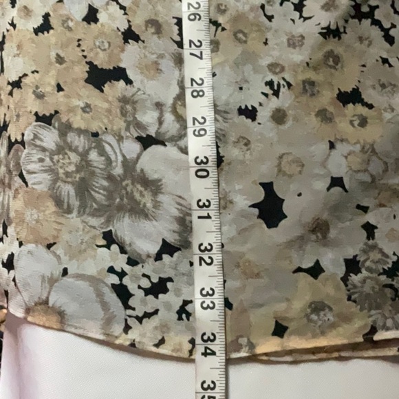 Joie Black and Beige Patterned Top - Picture 8 of 9